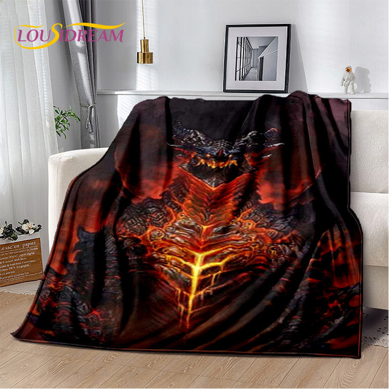 World of Warcraft, WOW, mekana plišana deka za gejmere, flanelska deka, prekrivač za dnevni boravak, spavaću sobu, krevet, kauč i piknik