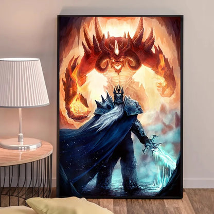 World of Warcraft Game Poster Good Quality Prints and Posters HD Quality Poster Wall Art Painting Study Home Decor