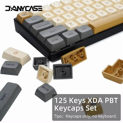 Juego de 125 teclas XDA PBT Matcha Green para teclado mecánico de 61/64/68/75/87/98/104/108 teclas compatible con Cherry/Gateron/Otemu/Kailh