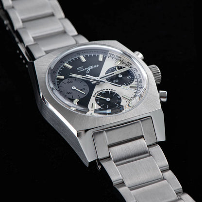 Sugess S419 Series 37mm Original Swanneck Movement Chronograph Master Mens Watch Mechanical Wristwatch Dome Sapphire Crystal New