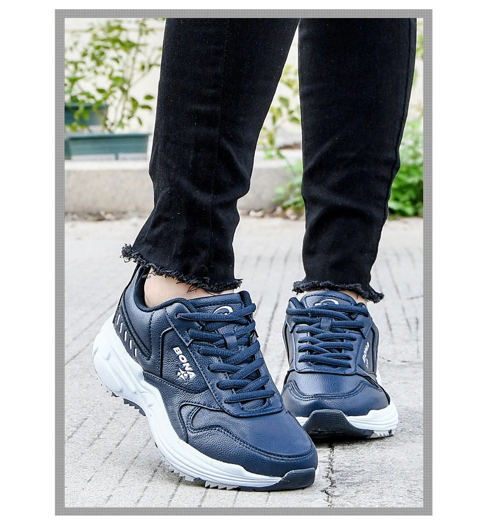 BONA  New Designers Classics Sneakers Running Shoes Women Outdoor Sports Shoes Comfortable Running Shoes Ladies Walking Shoe