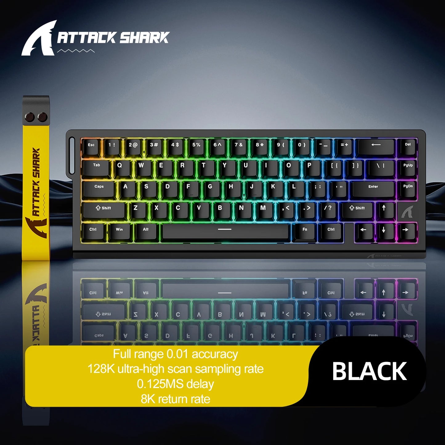 Teclado gaming magnético ATTACK SHARK X68HE X68PRO HE y FREEWOLF F68 con cable F68Pro inalámbrico para gaming profesional, activación rápida de 0.01mm