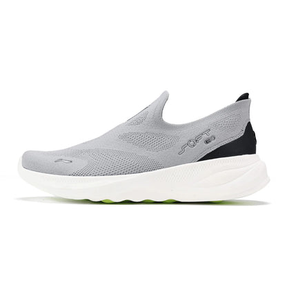 Zapatillas deportivas casual sin cordones Li-Ning SOFT GO 2 KNIT para hombre, cómodas, estables y con amortiguación, de malla para caminar, jogging y uso diario AGLV017