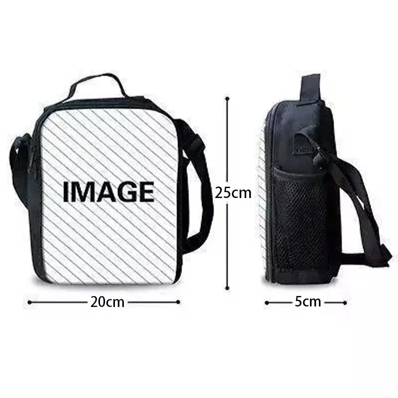 Borsa termica isolata grande per bambini F-FortniteS, capiente, per ragazzo, ragazza, studentessa, picnic all’aperto, pranzo, riutilizzabile con funzione cooler