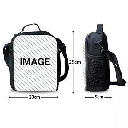 Borsa termica isolata grande per bambini F-FortniteS, capiente, per ragazzo, ragazza, studentessa, picnic all’aperto, pranzo, riutilizzabile con funzione cooler