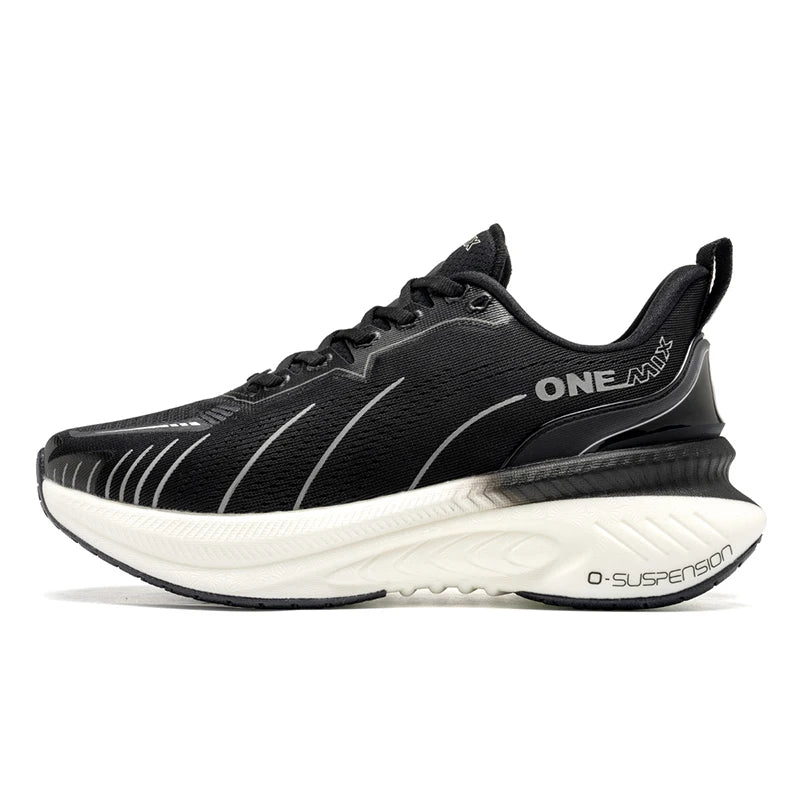ONEMIX New Cushioning Running Shoes For Men Suitable for Heavy Runners Lace-Up Sports Women Non-slip Outdoor Athletic Male Sneakers