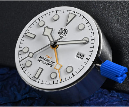 San Martin Nuevo reloj mecánico automático NH34 BB GMT de 39mm, reloj deportivo de zafiro, luminoso, impermeable 100m para hombre, Relogio SN0054