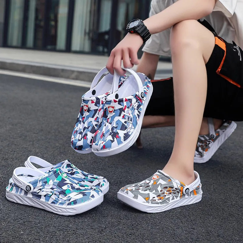 Nouvelle mode sandales hommes sabots sandales confortables respirant plage sandales hommes femmes sabots pantoufles fond souple hommes chaussures