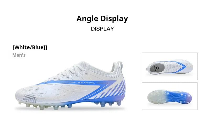 Kelme Football Shoes Men's Glimpse MG Adult Game Short Stud Football Shoes Professional Training Artificial Grass Sports Shoes