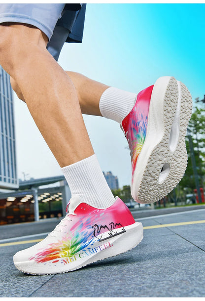 Scarpe da running 2026 con nuovo motivo Eagle, piastra in carbonio, scarpe sportive da maratona ultraleggere, traspiranti e ammortizzate per allenamento di corsa