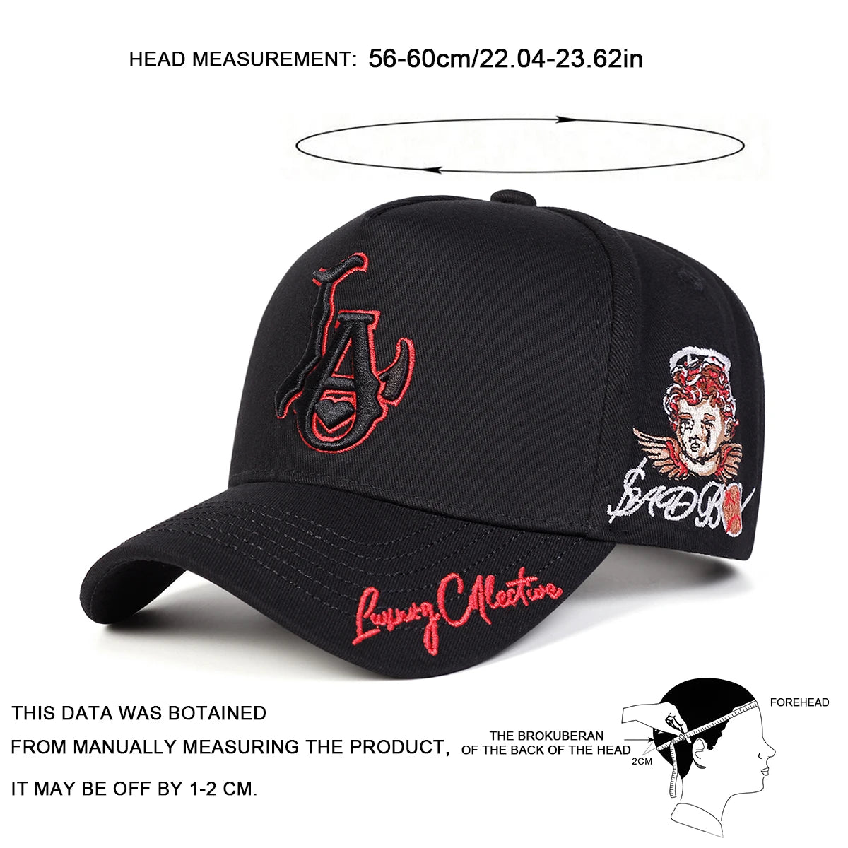Casquettes de baseball unisexes « LA Love » brodées, printemps-automne, pour l'extérieur, ajustables, décontractées, casquettes de protection solaire, casquettes de sport