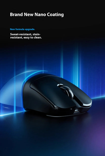 Ratón gaming inalámbrico ATK Blazing Sky F1 V2 Ultra Max de doble modo, ligero, PAW3950Ultra, doble 8K, baja latencia, ergonómico extremo