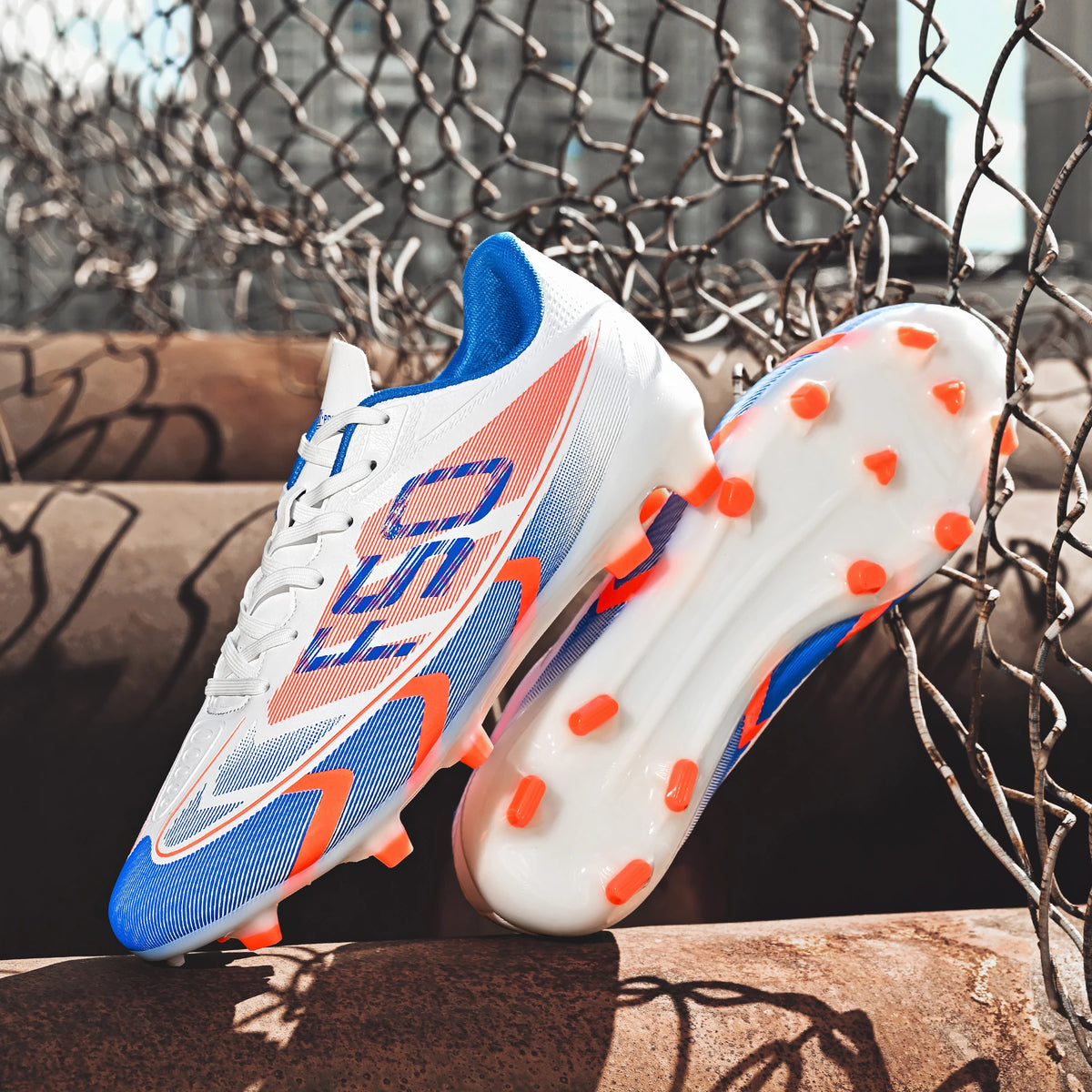 Chaussures de football pour hommes, crampons AG FG pour terrains durs, amortissement des chocs, confort, résistance à l'usure, idéales pour les matchs sur gazon naturel.