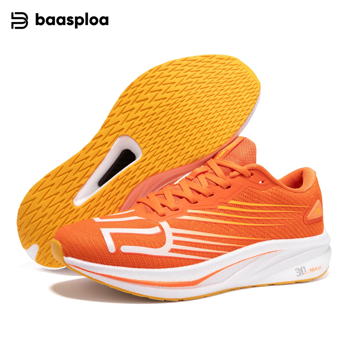 Baasploa Scarpe da running professionali da uomo, leggere e traspiranti, scarpe sportive da jogging da donna con piastra in carbonio, sneakers antiscivolo