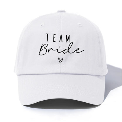 1pc Team Bride Print  Baseball Cap for Adults,  Minimalist Retro Style Casual Soft Adjustable Dad Hat, Perfect As Gift