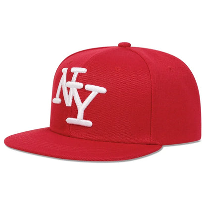 Boné unissexo de beisebol ajustável com bordado de letras, estilo hip-hop, casual, para exterior, primavera/outono, com proteção solar