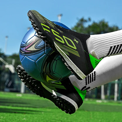 Chaussures de football pour hommes, crampons de football pour terrain en gazon, chaussures de sport pour entraînement, crampons de football antidérapants, crampons de football.