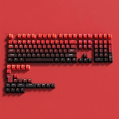 Black Pink Gradient Keycaps For Cherry Mx Switch Mechanical Keyboard OEM Profile PBT Keycap backlit RGB Gamer ISO Layout Key cap