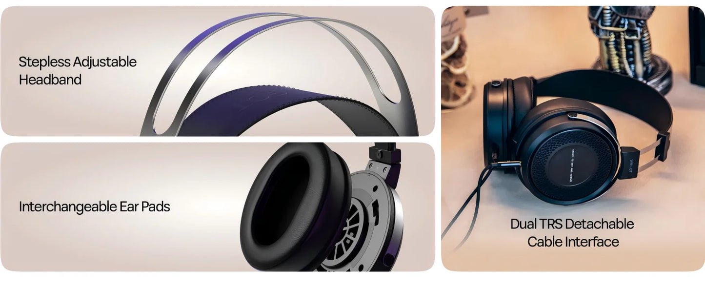 Cuffie cablate SIMGOT EP5 ad alte prestazioni con driver dinamico da 50mm – Headset gaming HiFi, bassa impedenza, alta sensibilità, audio surround 7.1
