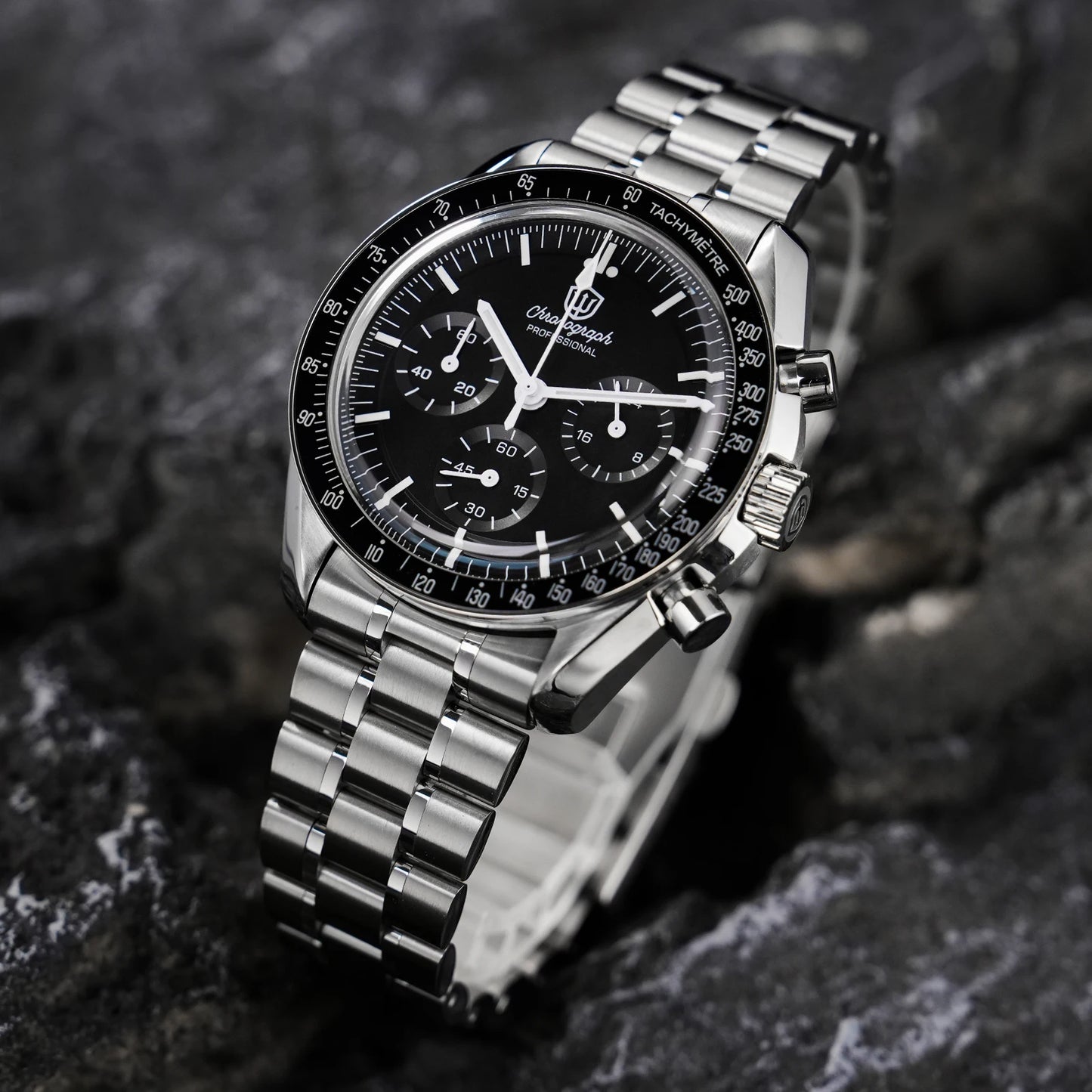 Reloj para hombre Watchdives New Wd1863 de cuarzo VK63, cronógrafo, cristal de zafiro abombado, resistente al agua, 39Mm, acero, marca líder, lujo, negocios