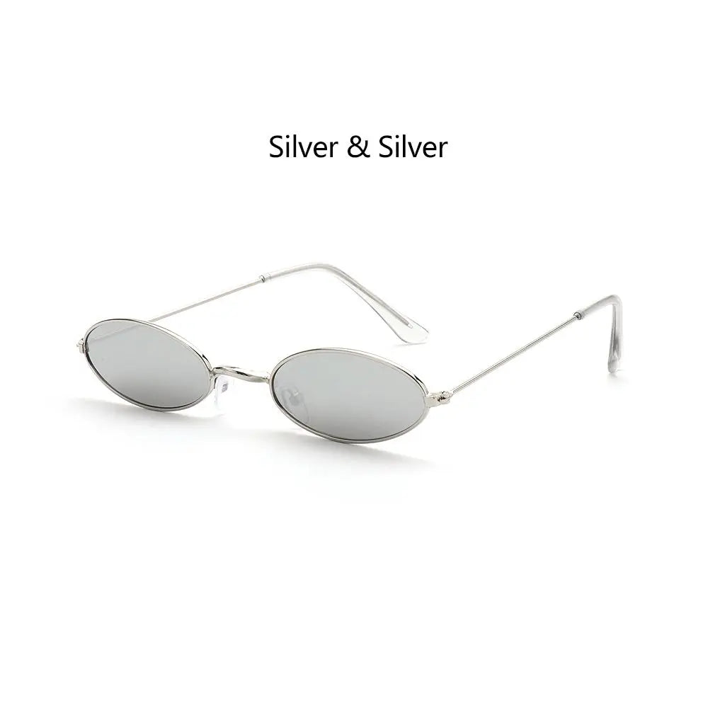 Lunettes de soleil ovales pour femmes, lunettes de conduite, monture ronde sexy, style rétro vintage, couleur or, petite taille, accessoires de cyclisme