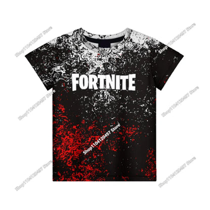 Camiseta 3D Battle Royale Fortnite, camisetas para hombres y mujeres, niños y niñas, tops de dibujos animados Victory, ropa para adolescentes, camisetas y tops infantiles de héroes de videojuegos