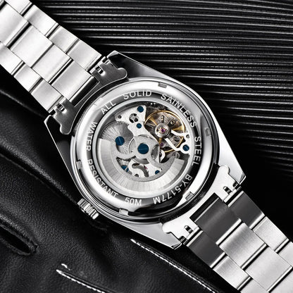 BENYAR 2025 Nuovo orologio meccanico automatico da uomo, stile business e sportivo di lusso, impermeabile 50M, orologio da uomo
