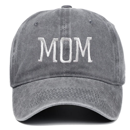 Mom and Dad Embroidered Baseball Hat Retro Sports Running Sunscreen Leisure Daily Versatile Travel Duck Tongue Hat
