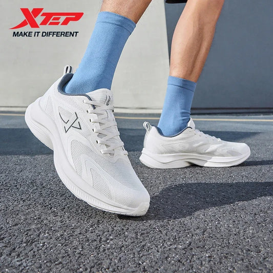 XTEP Running Shoes Men's 2025 Summer Mesh Breathable Comfortable Wear-Resistant Sports Shoes Commuting Casual Shoes 875319110025