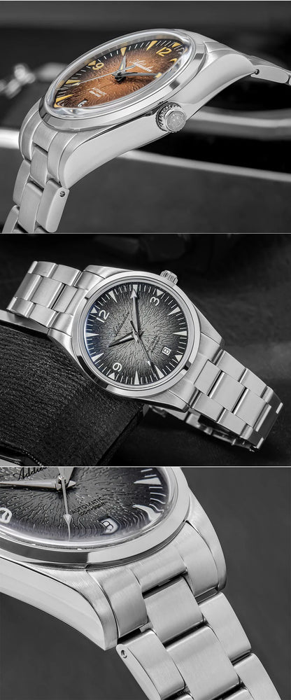 Orologio subacqueo da uomo ADDIESDIVE AD2508 luminoso, impermeabile 100M, in acciaio inossidabile 316L, movimento 8215, automatico meccanico