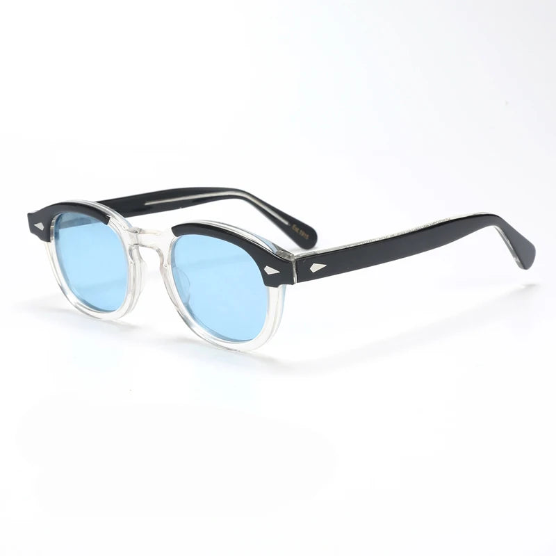 Polarized Sunglasses Men Women Johnny Depp Lemtosh Style Sun Glasses Retro Round Acetate Frame UV400 Lens Oculos
