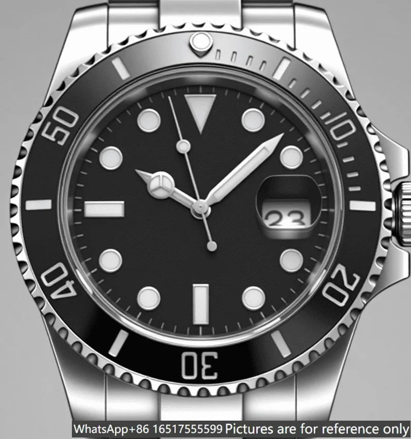 40mm Men's Automatic Movement 904l Stainless Steel Luxury Watches-r
