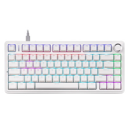 EPOMAKER x AULA F75 Teclado mecánico con cable 75% ANSI US Layout, montaje gasket, hot-swap, para Mac/WIN/Android, con perilla