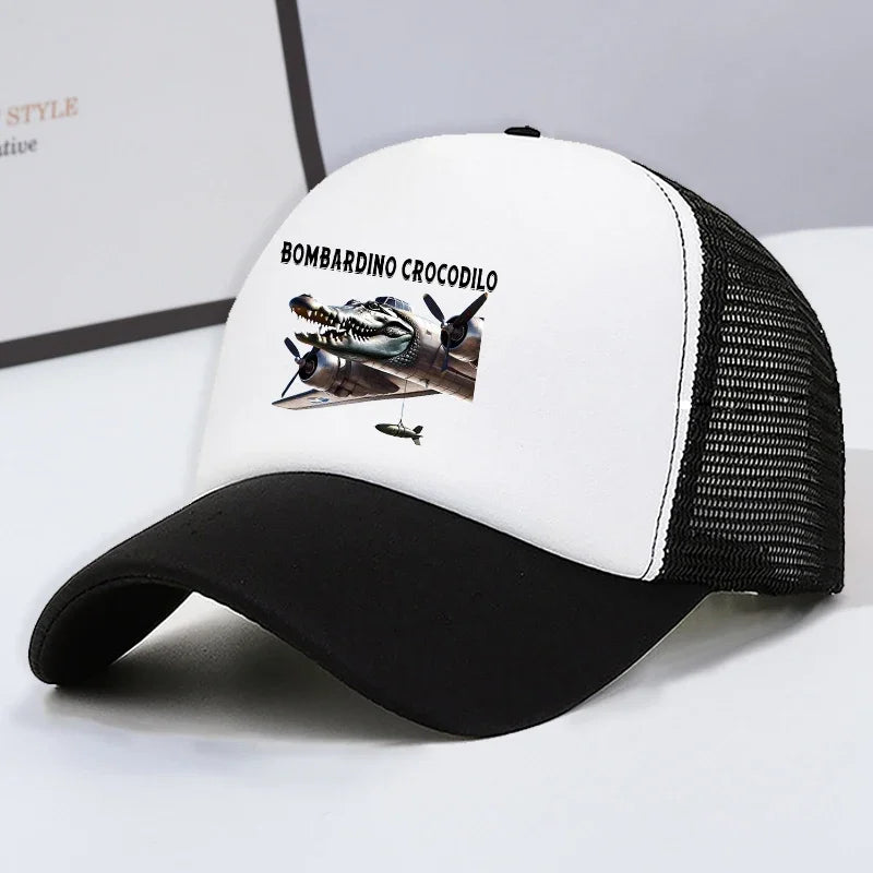 Italian Brainrot Kids Baseball Cap Boy Casual Hat Children Sports Sun Hats Tung Sahur Tralalers Shark Adjustable Bonnet Men Gift