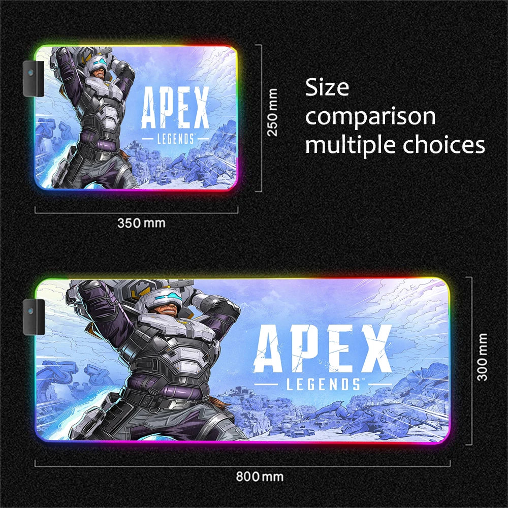 RGB Apex Legends Keyboard Mousepad Computer Gaming Cool Mouse Pad Speed Large Accessories Mouse Mats Office Desk Protector Mat
