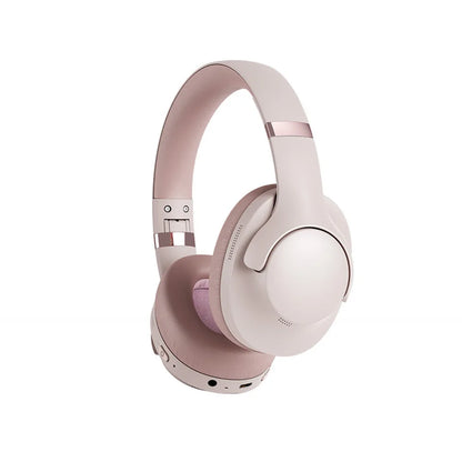 Casque audio à réduction de bruit ANC, écouteurs Bluetooth, casque sans fil supra-auriculaire, stéréo HiFi, 50 heures d'autonomie, latence de 0,04s, appel AUX