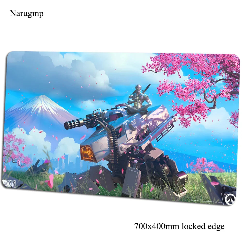 Alfombrilla de ratón Overwatch 700x400x3mm gaming anime con personalidad, esterilla de escritorio para oficina y notebook, regalo para niño, padmouse para juegos PC gamer