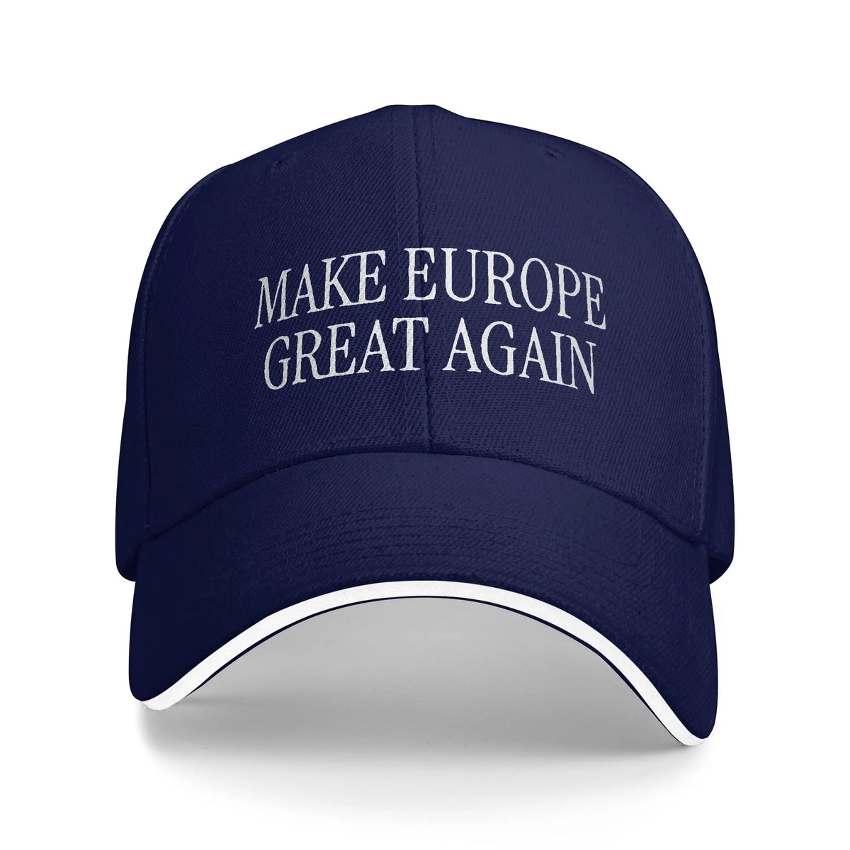 Make Europe Great Again  White Text Sun Baseball Cap Spring Unisex-Teens  Hip Hop Hats Casual Outdoor Sports Baseball Caps
