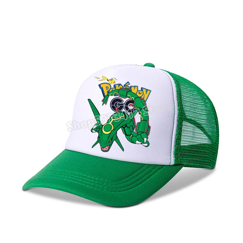 Pokemons Baseball Cap Pikachu Charizard Gengar cartoon Peaked Hat Kid Adult Summer Outdoor Sport Hat Boy Casual Fashion Cap Gift