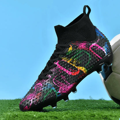 Chaussures de football de compétition à crampons, confortables, respirantes, pour l'entraînement et les matchs, une paire, tailles 31-46