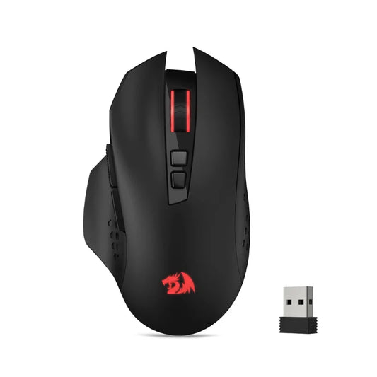 Bezdrôtová herná myš Redragon M656 Gainer, 4000 DPI, 2.4Ghz bezdrôtová myš pre hráčov s 5 úrovňami DPI, 7 makro tlačidlami a červeným LED podsvietením