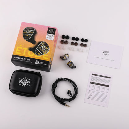 Linsoul Kiwi Ears Étude Beryllium DD + 3BA + Vibration Transducer HIFI IEM Earphone with Precision Tuning Wired Earbuds