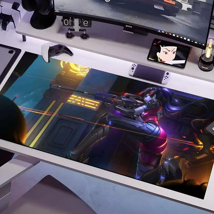 Alfombrilla de ratón Overwatch antideslizante de goma, varios tamaños, formato cuadrado grande para ordenador, oficina y gaming
