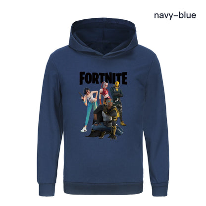 Felpa con cappuccio Fortnite per bambini, abbigliamento da principessa per bambine, abbigliamento moda per neonati, vestiti da maschietto, felpa primavera autunno, top per bambini 4403