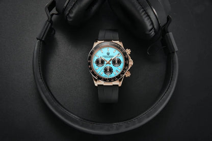 Nuovo originale PAGANI DESIGN PD-1664 orologio da uomo di lusso, movimento al quarzo giapponese VK63, zaffiro, impermeabile, cronografo, oro