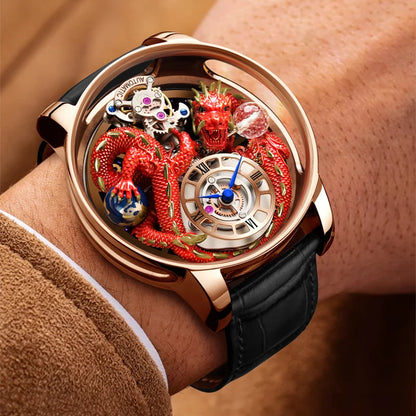 Orologio da uomo PINDU Design 2025 nuovo, Diamond Tourbillon, brand di lusso Astronomia, al quarzo, vetro zaffiro, impermeabile