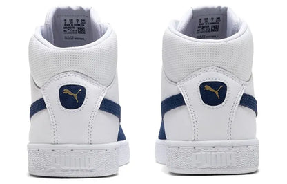 Puma 1948, baskets montantes en cuir, modèle simple et tendance, baskets blanches, 359169-08.