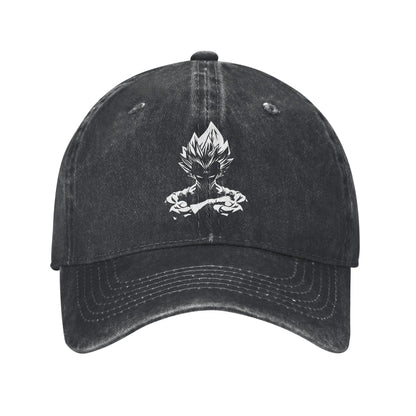 Produit gaming premium Fraquane, Dragon Ball Z Goku DBZ Unisex Style Baseball Caps Saiyan Distressed Denim Hats Cap Retro Workouts Unstructured Soft Snapback Cap