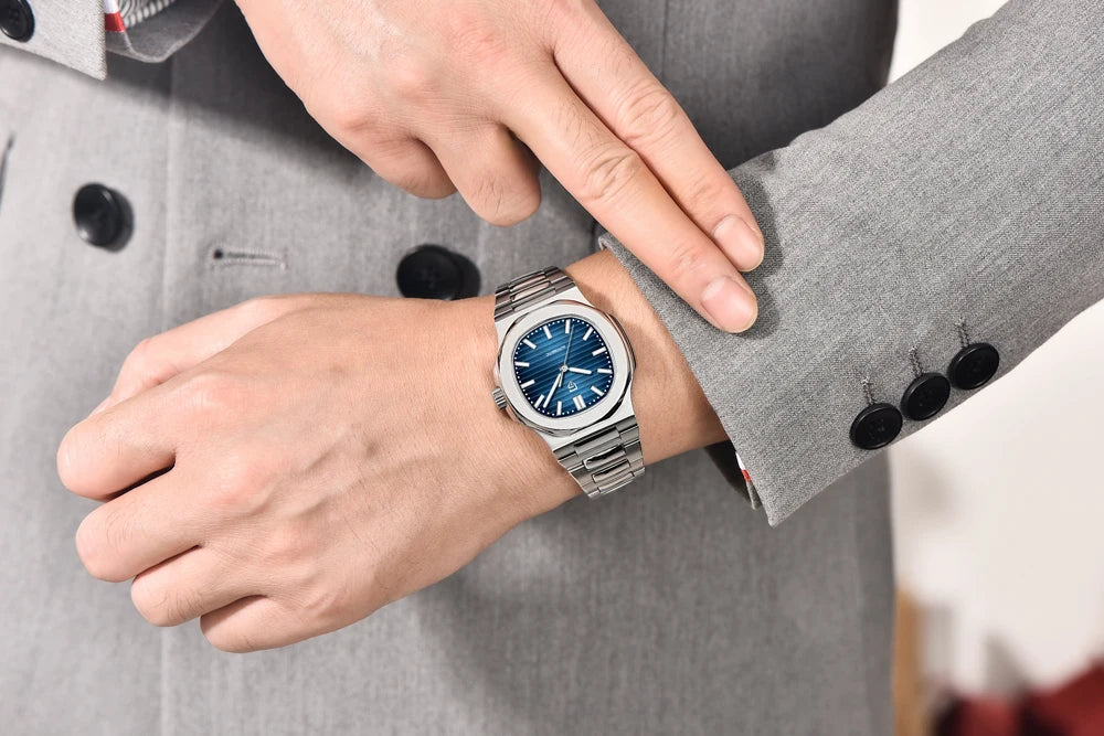 PAGANI DESIGN 2026 Nuovo orologio automatico di lusso da uomo, orologio da polso meccanico in acciaio inossidabile con vetro zaffiro, quadrante tonneau 40MM