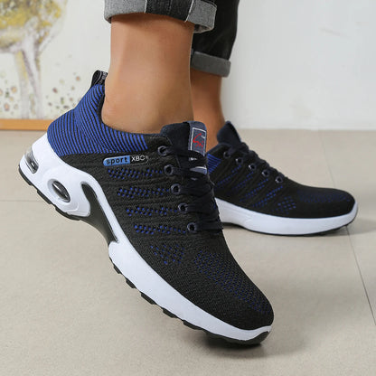Zapatillas de hombre de moda, supertranspirables, con cordones para running - Antideslizantes, duraderas y con comodidad acolchada - Zapatillas de moda para hombre